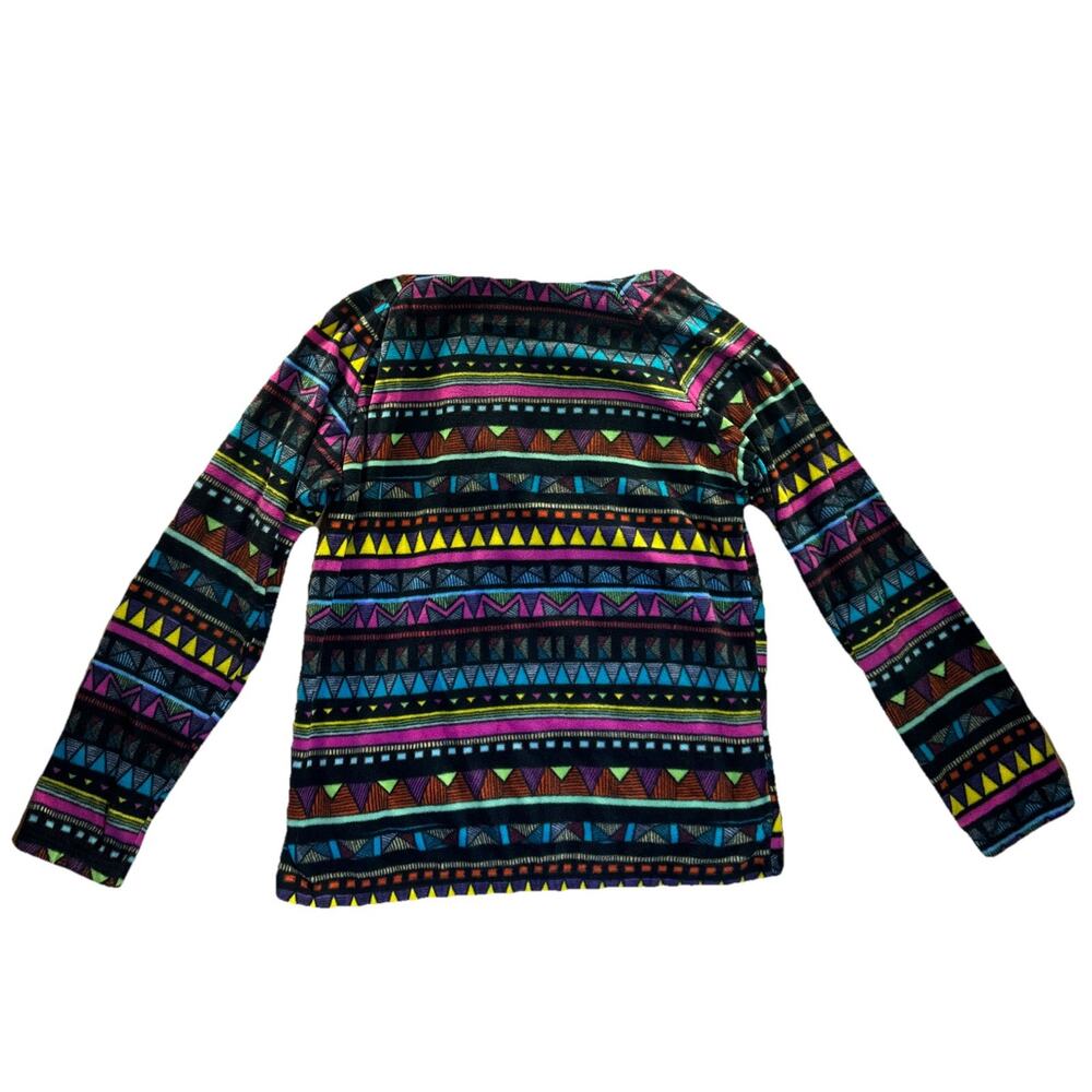 Men's Forever 21 Fleece Pullover Hoodie Aztec Print Size Large Multicolor - Picture 6 of 8